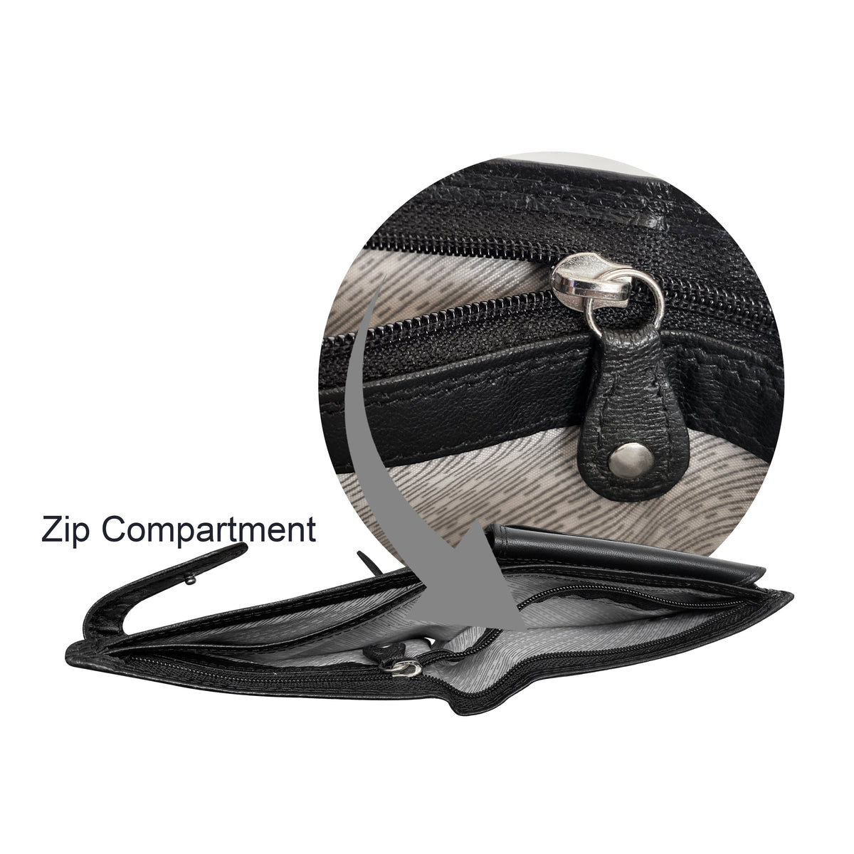 Seira Fashions Men’s Leather Tab Wallet - ZGR224L