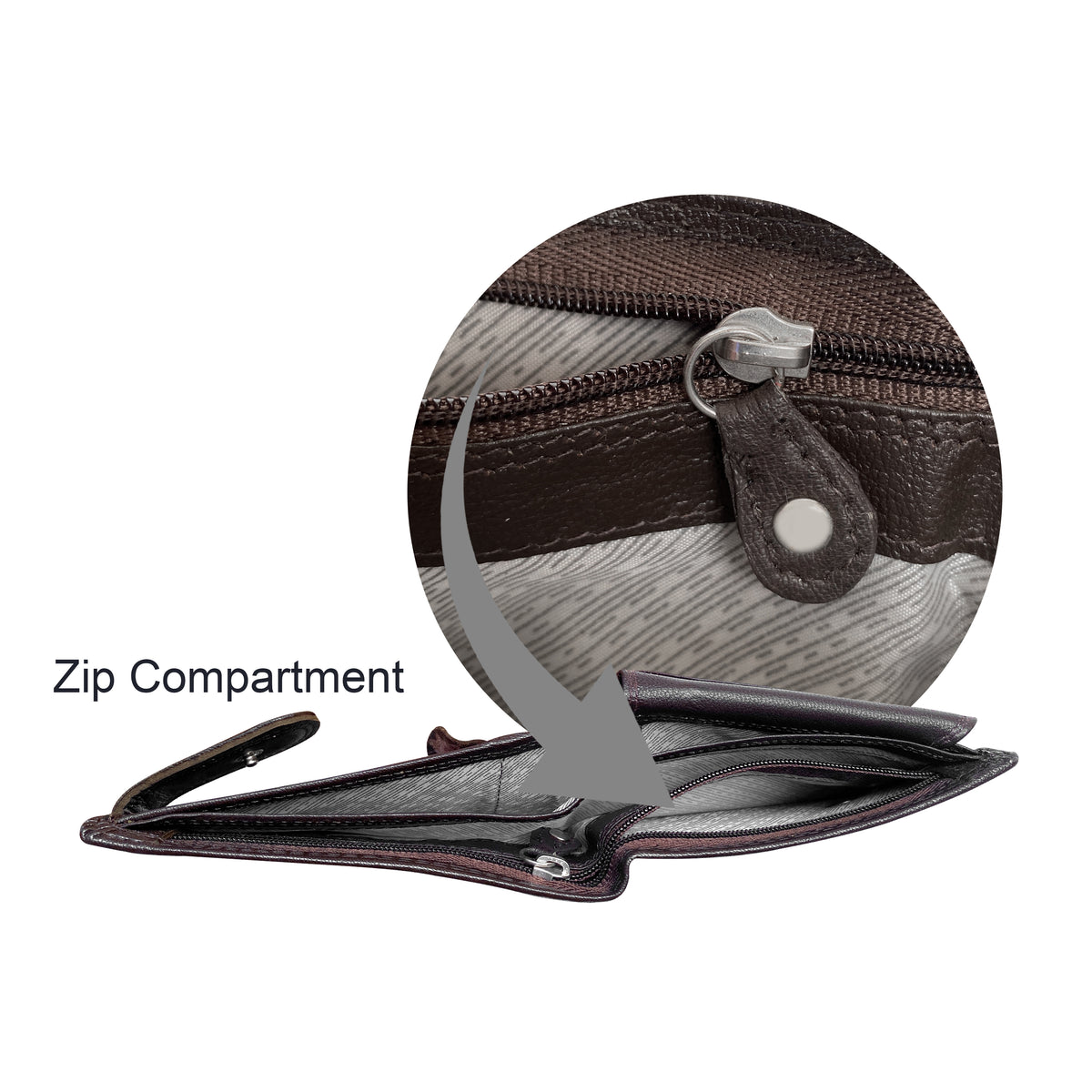 Seira Fashions Men’s Leather Tab Wallet - ZGR224L