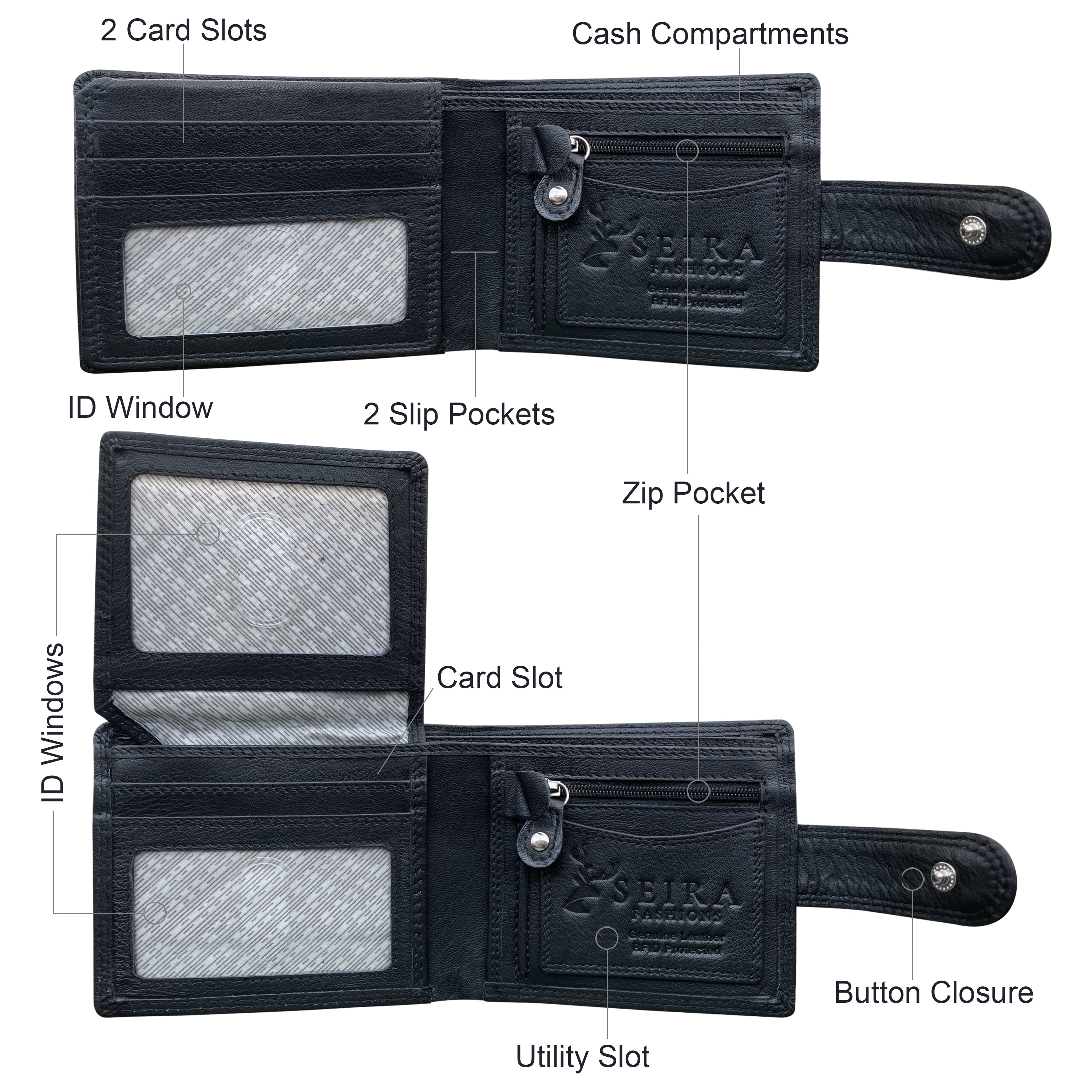 Seira Fashions - Men's Wallet - ZGR226L