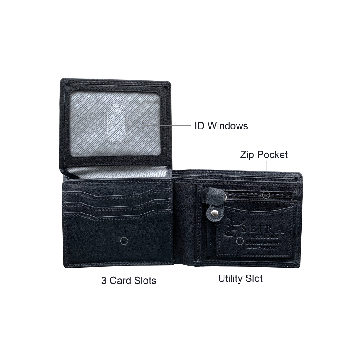 Seira Fashions - Men's Leather Wallet - ZGR227