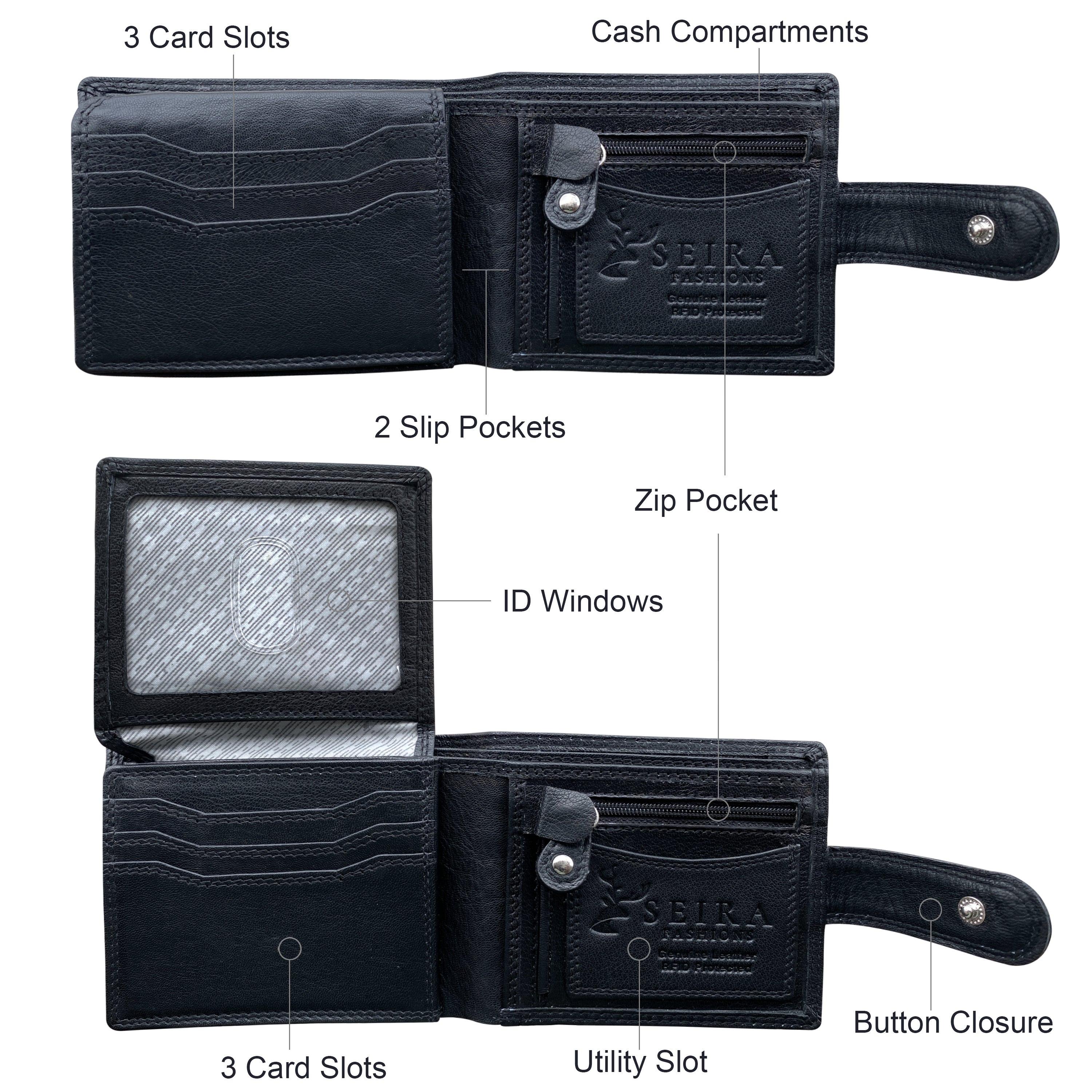 Seira Fashions - Men's Wallet - ZGR227L