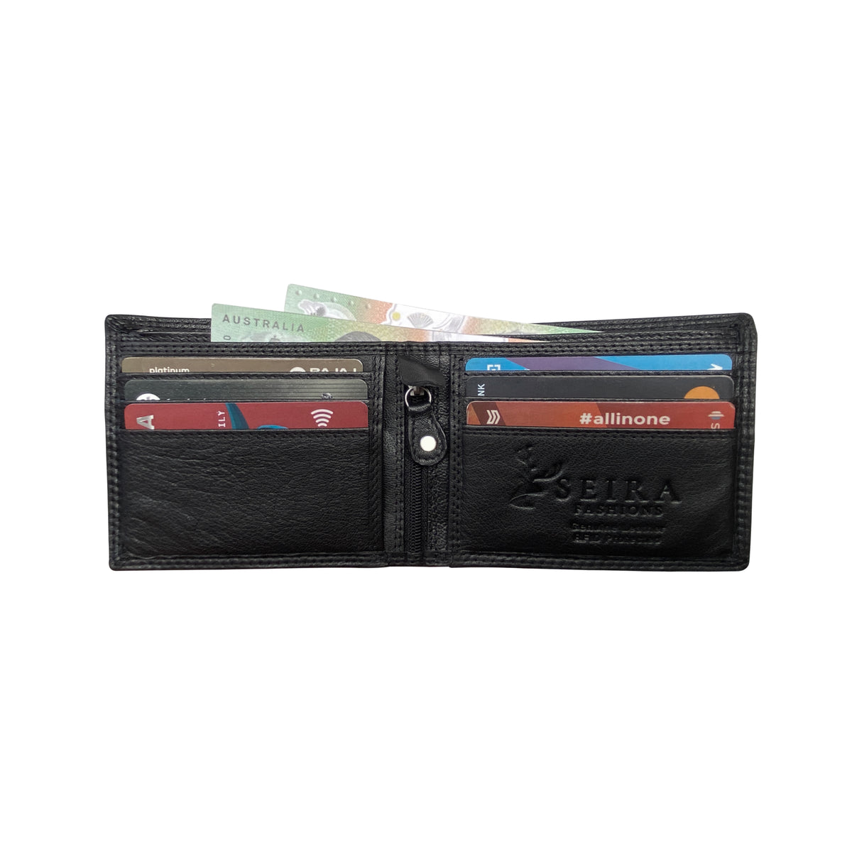 Seira Fashions - Men's Slim Bifold Wallet - ZGR228