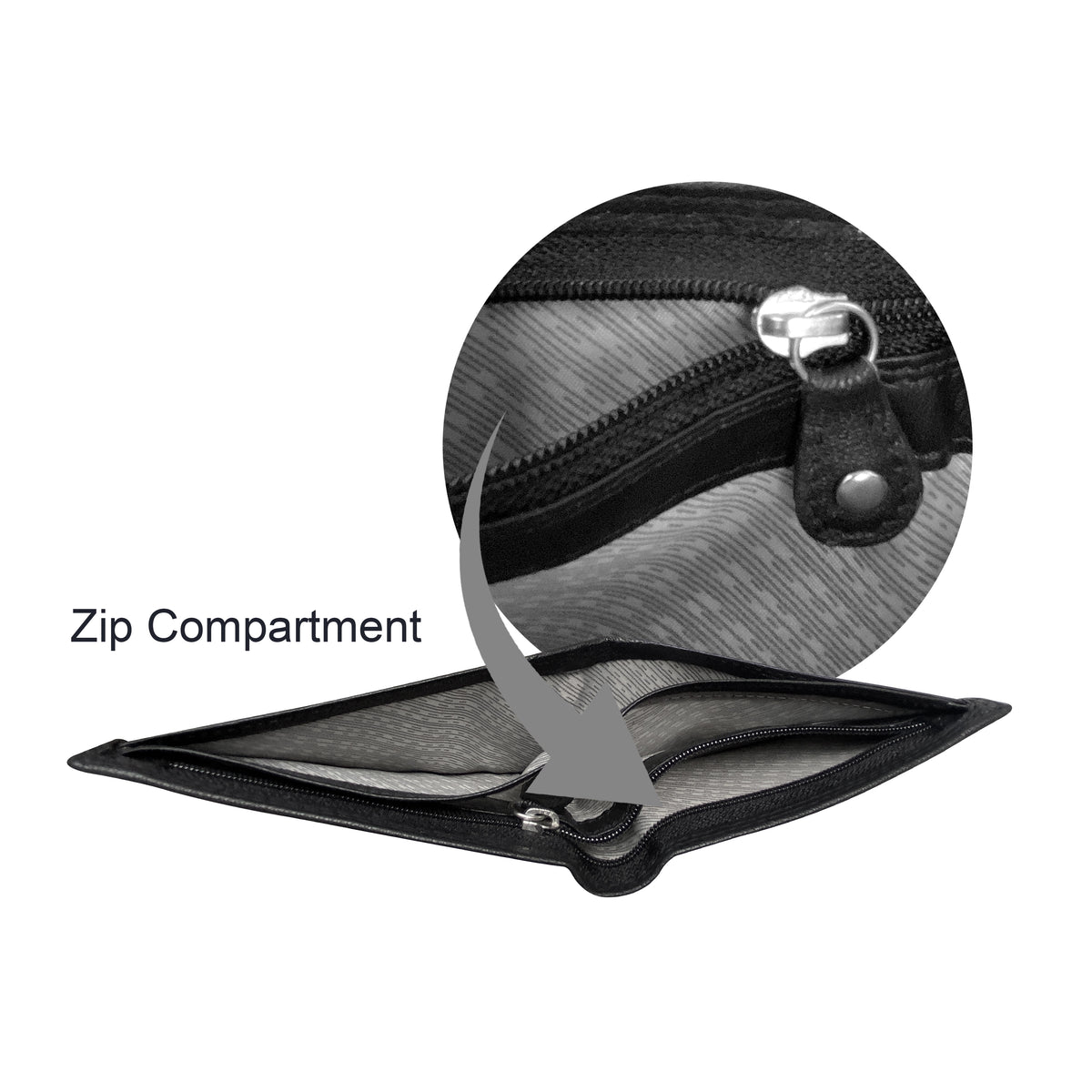 Seira Fashions - Men's Slim Bifold Wallet - ZGR228