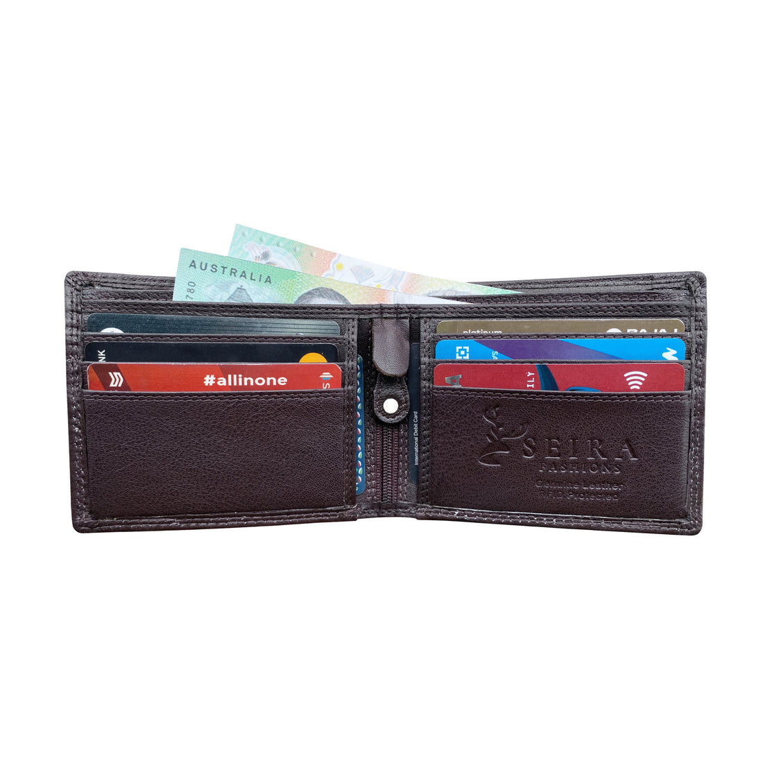 Seira Fashions - Men's Slim Bifold Wallet - ZGR228