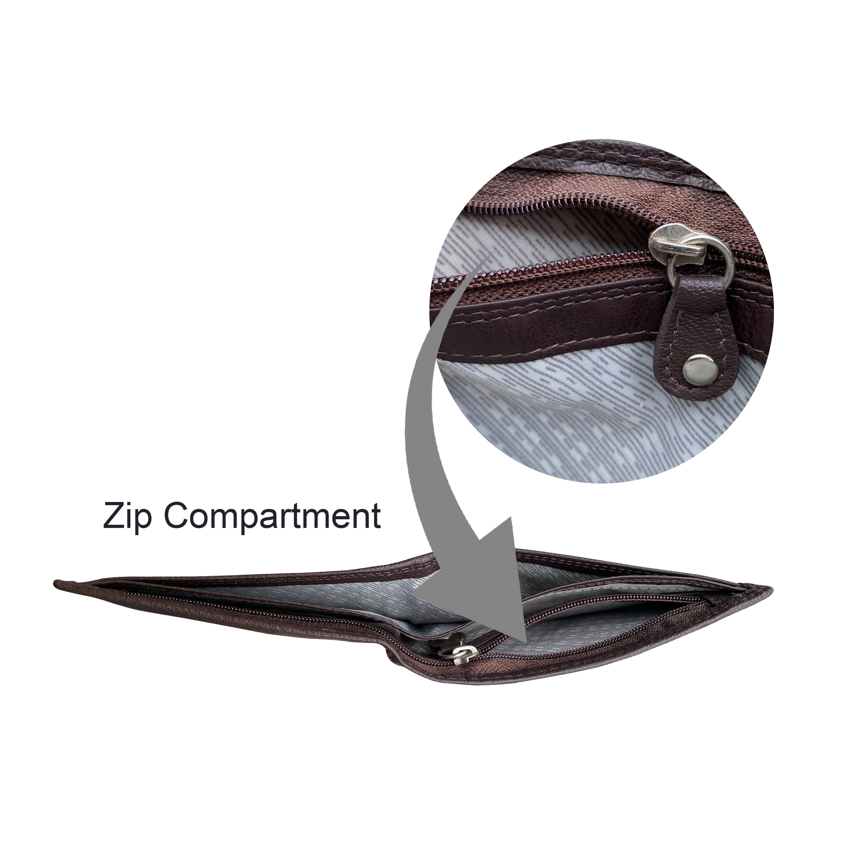 Seira Fashions - Men's Slim Bifold Wallet - ZGR228