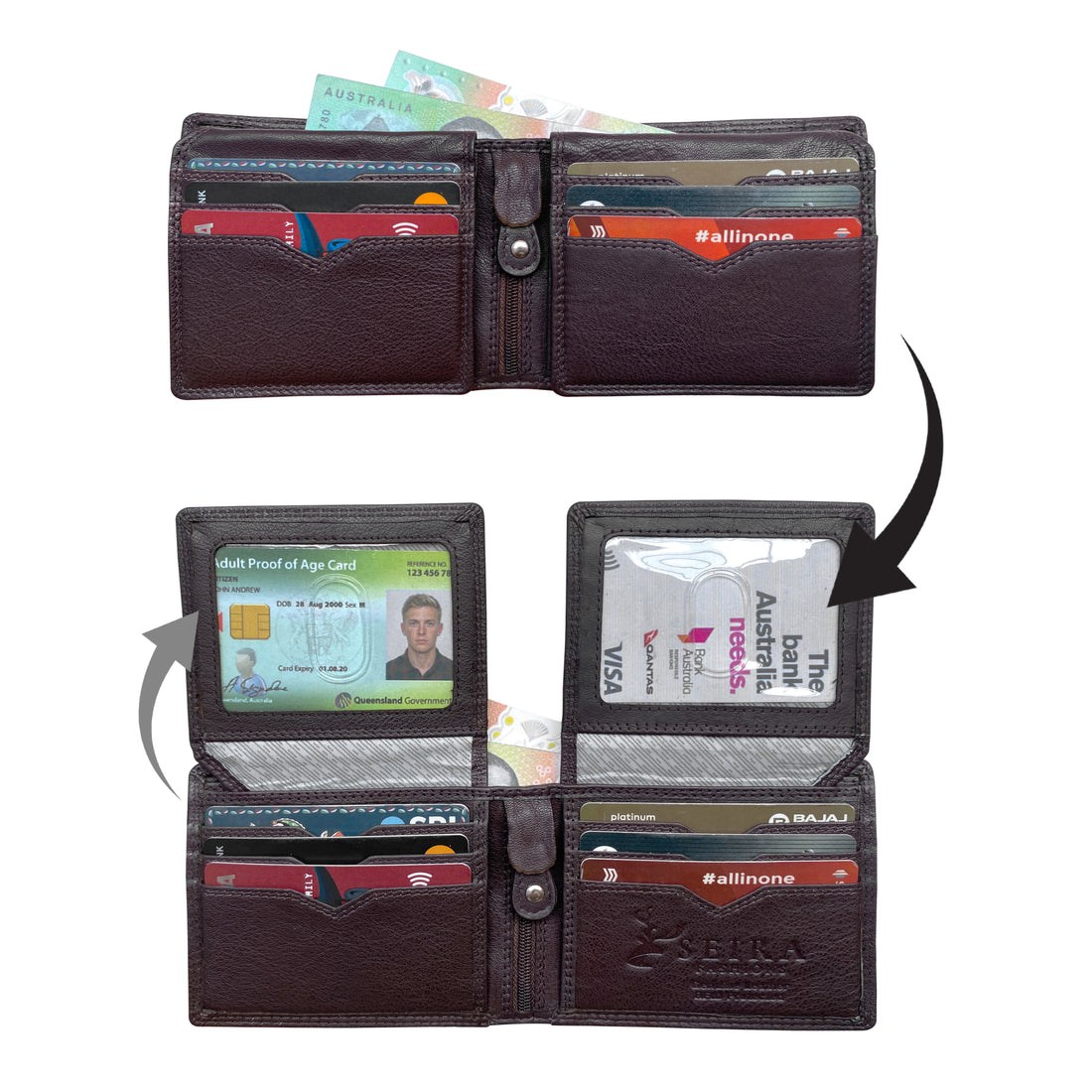 Seira Fashions - Men's Wallet - ZGR229