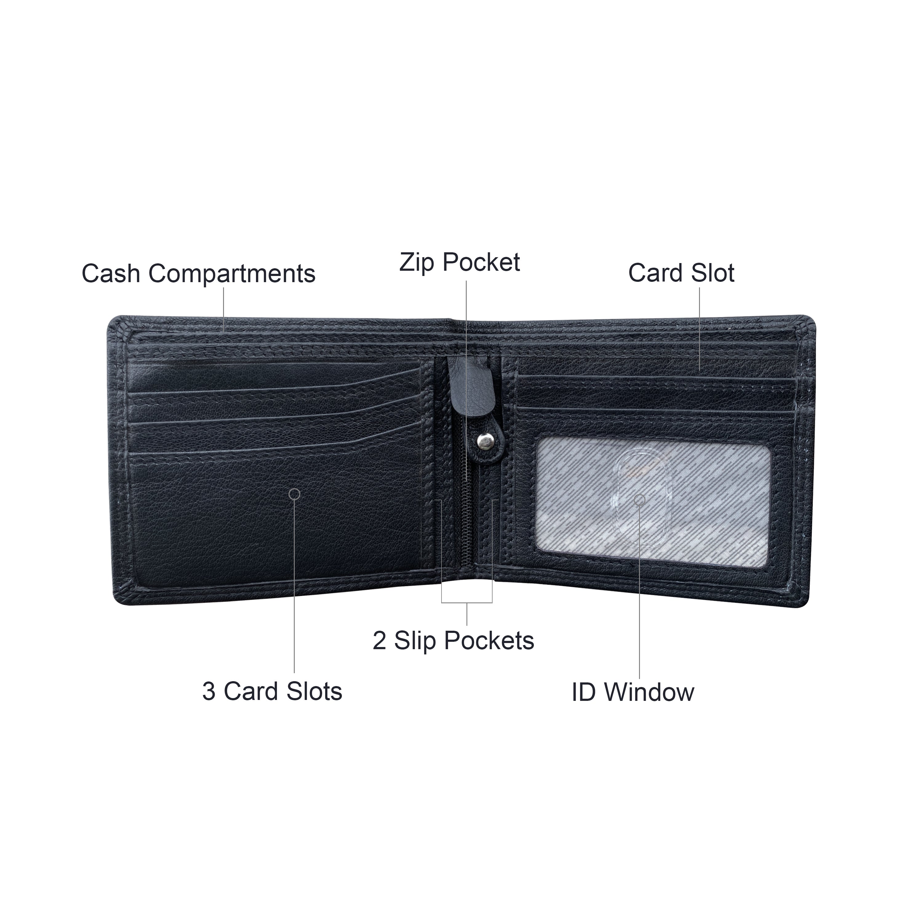 Seira Fashions - Men's Slim Bifold Wallet ZGR230