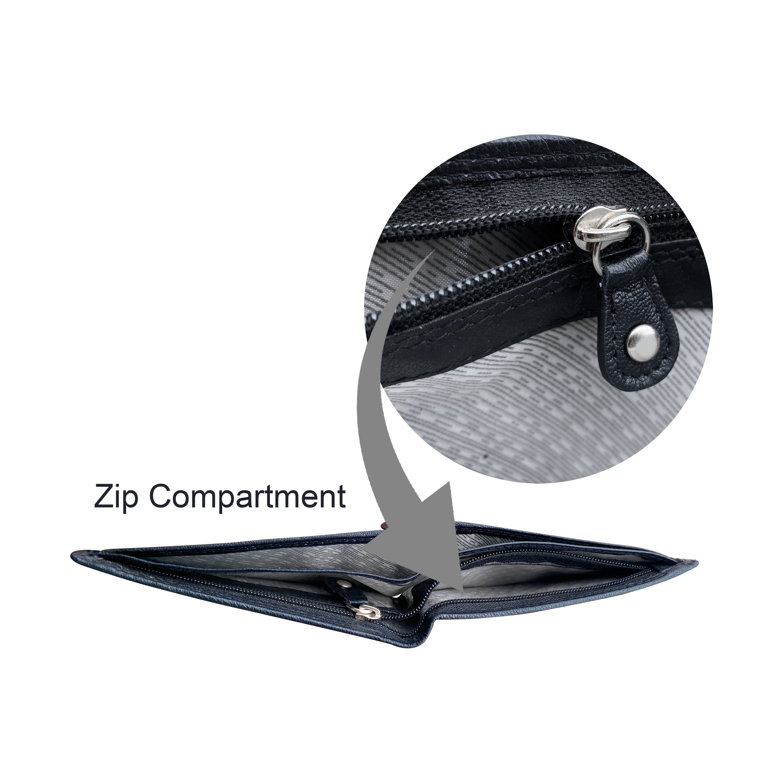Seira Fashions - Men's Slim Bifold Wallet ZGR230