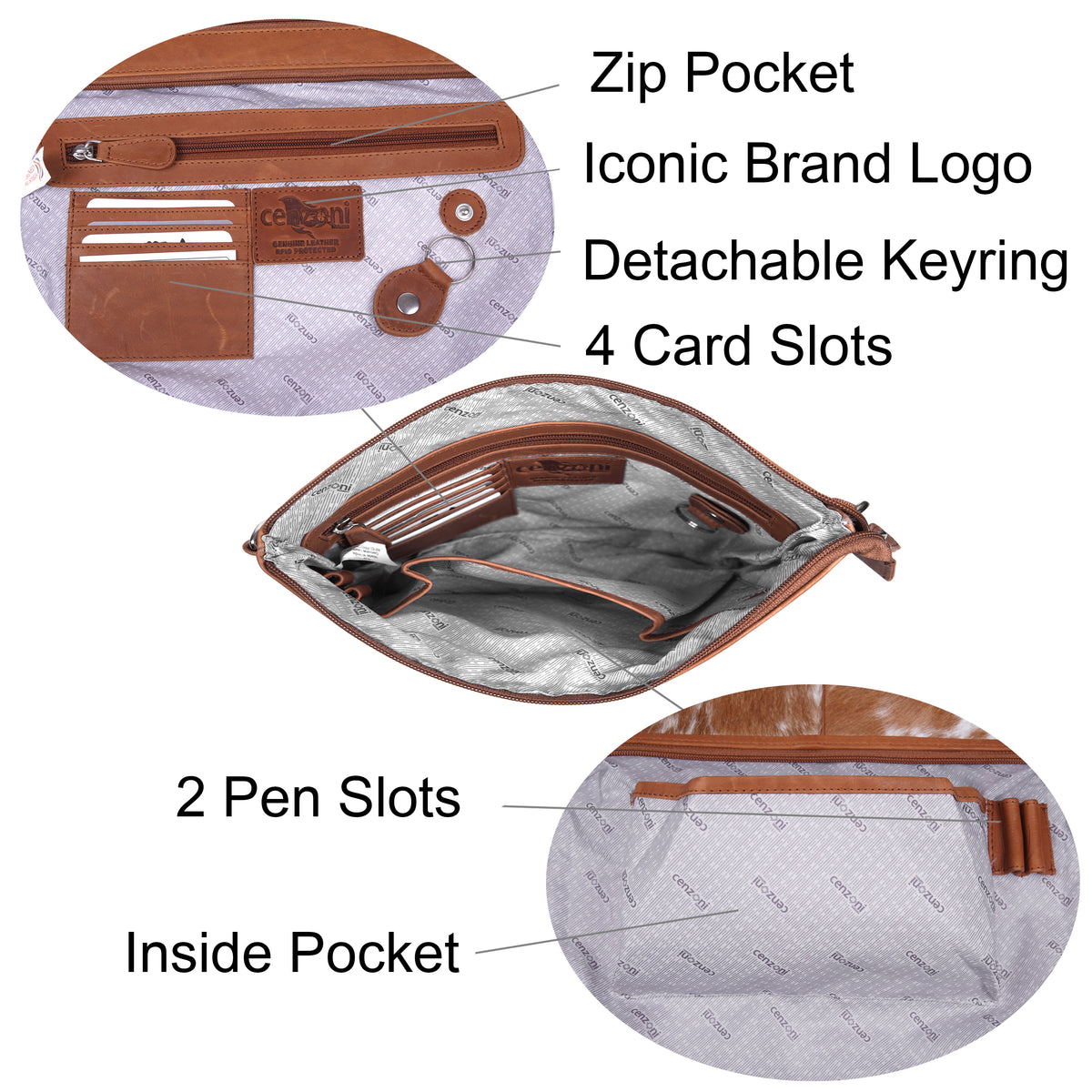 Cenzoni Fashions – Hairon Crossbody Crosbody Bag – ZH1WA