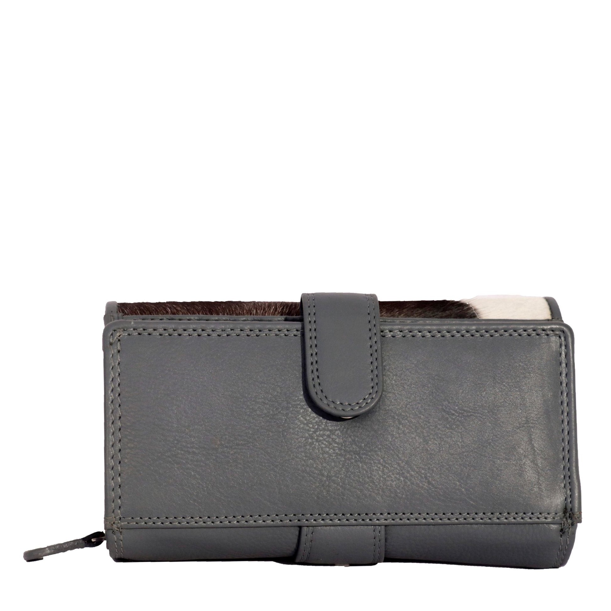 Grey ladies wallet back view