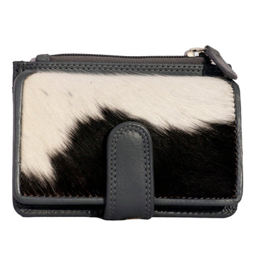 Grey Ladies Animal Fur Small Wallet ZHLW34