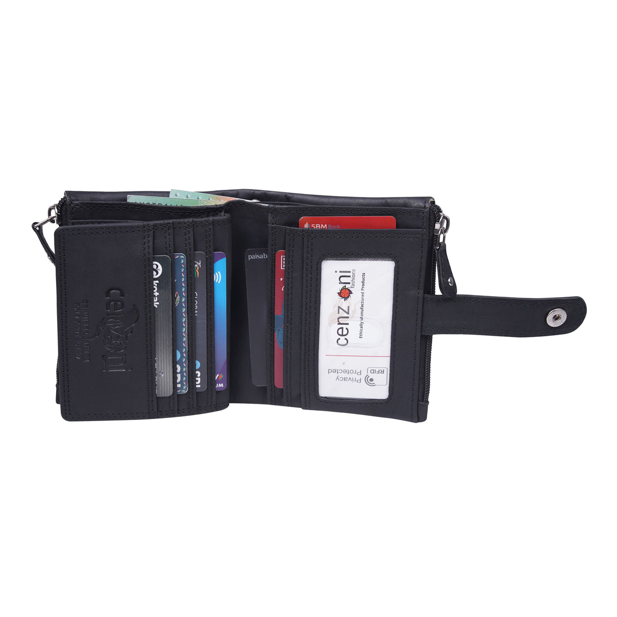 Cenzoni Fashions - Cowhide Leather Wallet - ZHOP512
