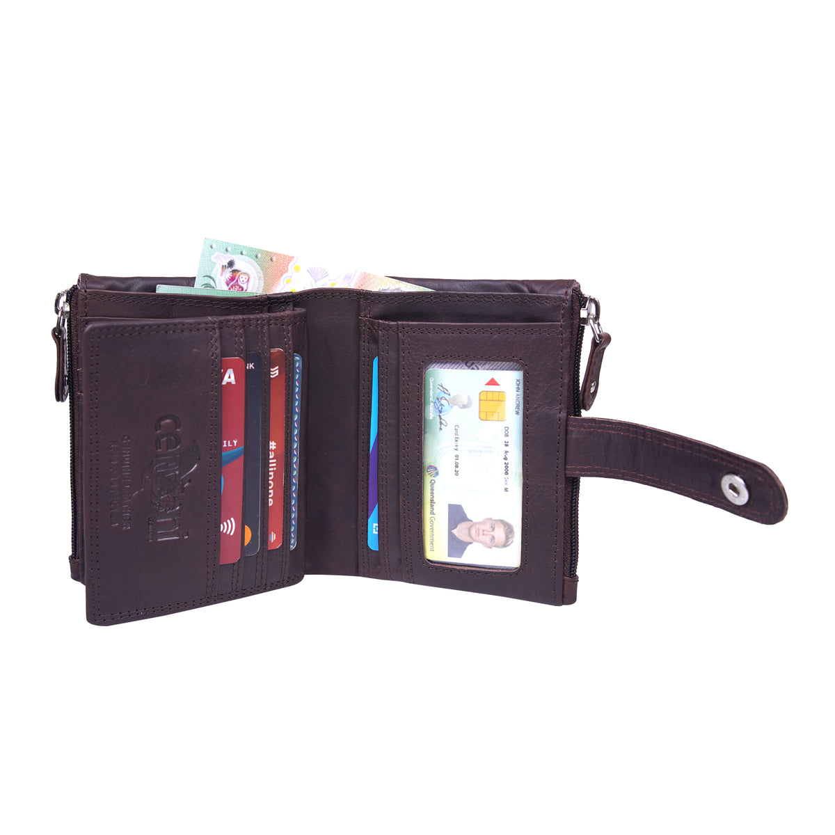 Cenzoni Fashions - Cowhide Leather Wallet - ZHOP512