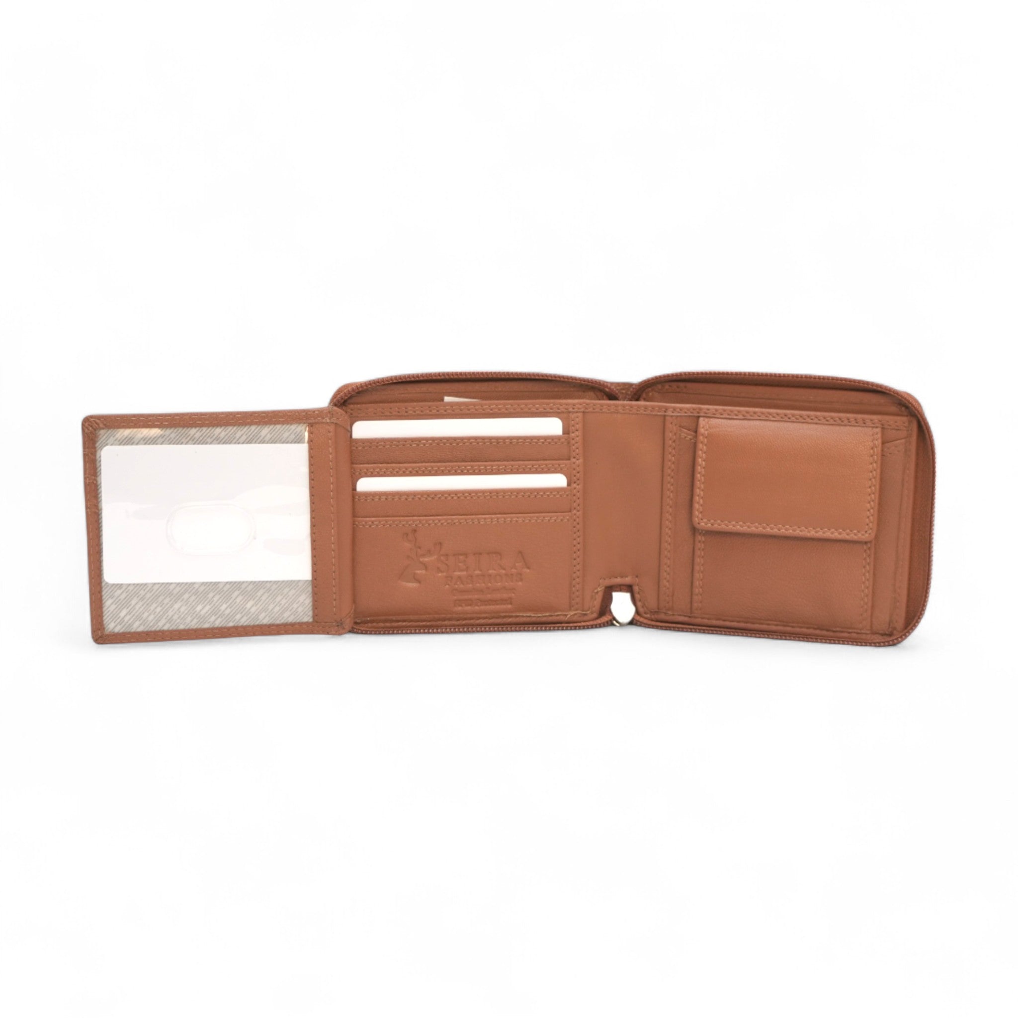 Seira Fashions – Zip Around Leather Wallet - ZMAT81