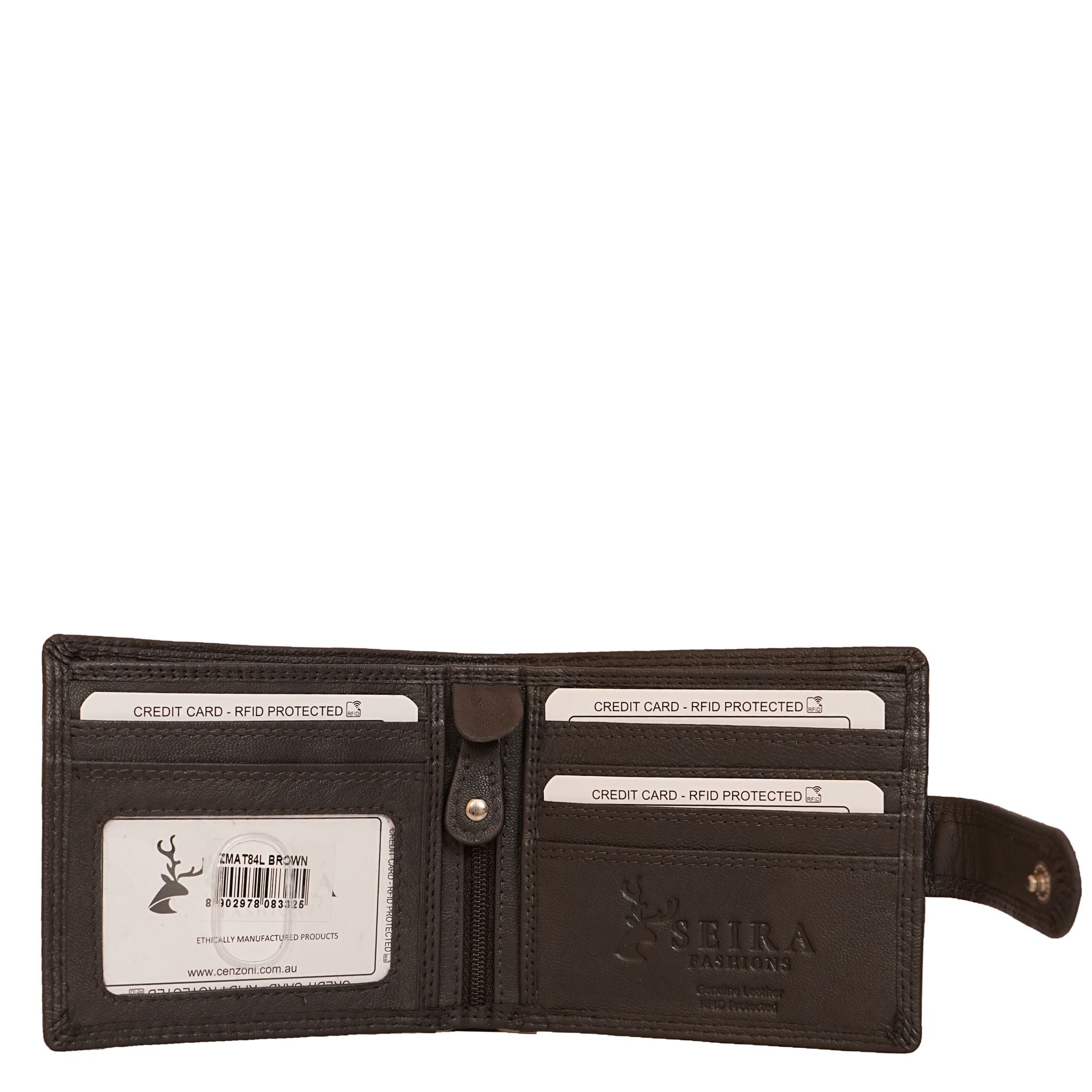 Men's Leather Tab Wallet ZMAT84L