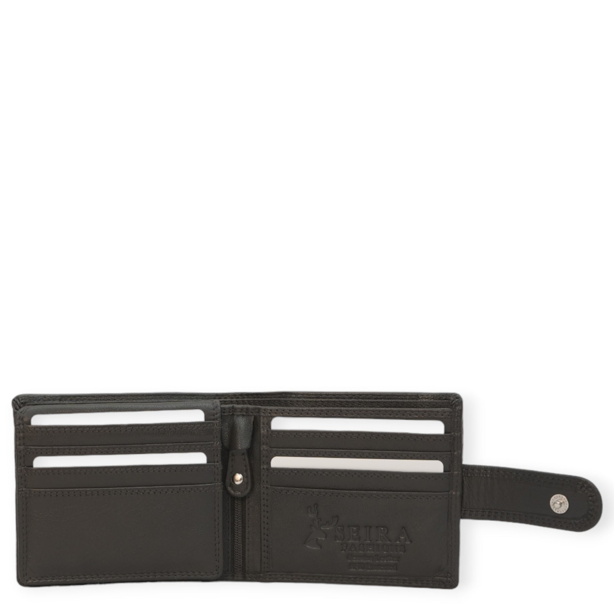 Seira Fashions – Leather Wallet with Flap Window ID - ZMAT85L