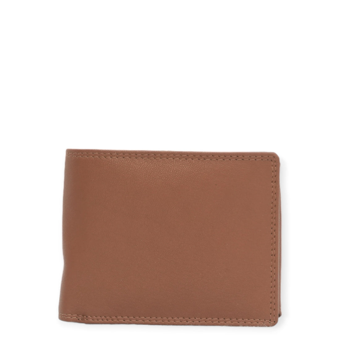 Tan men's wallet front view