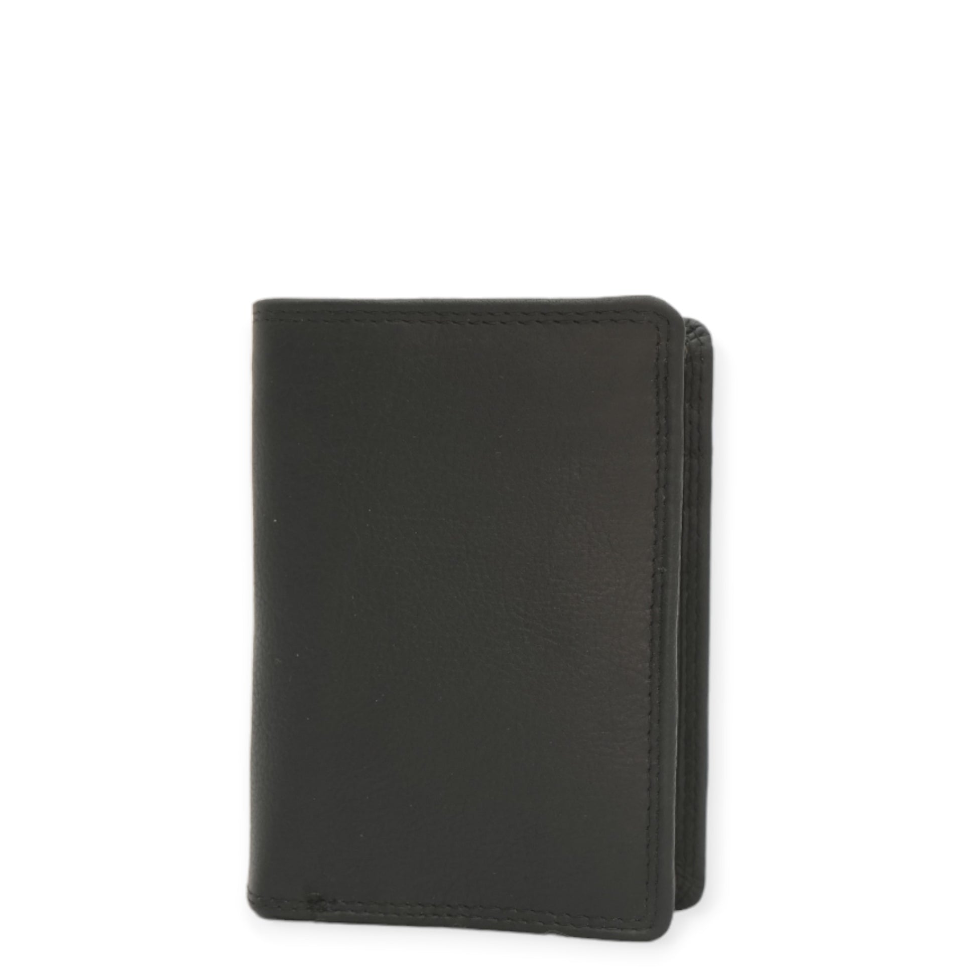 Black Bifold men's wallet front view