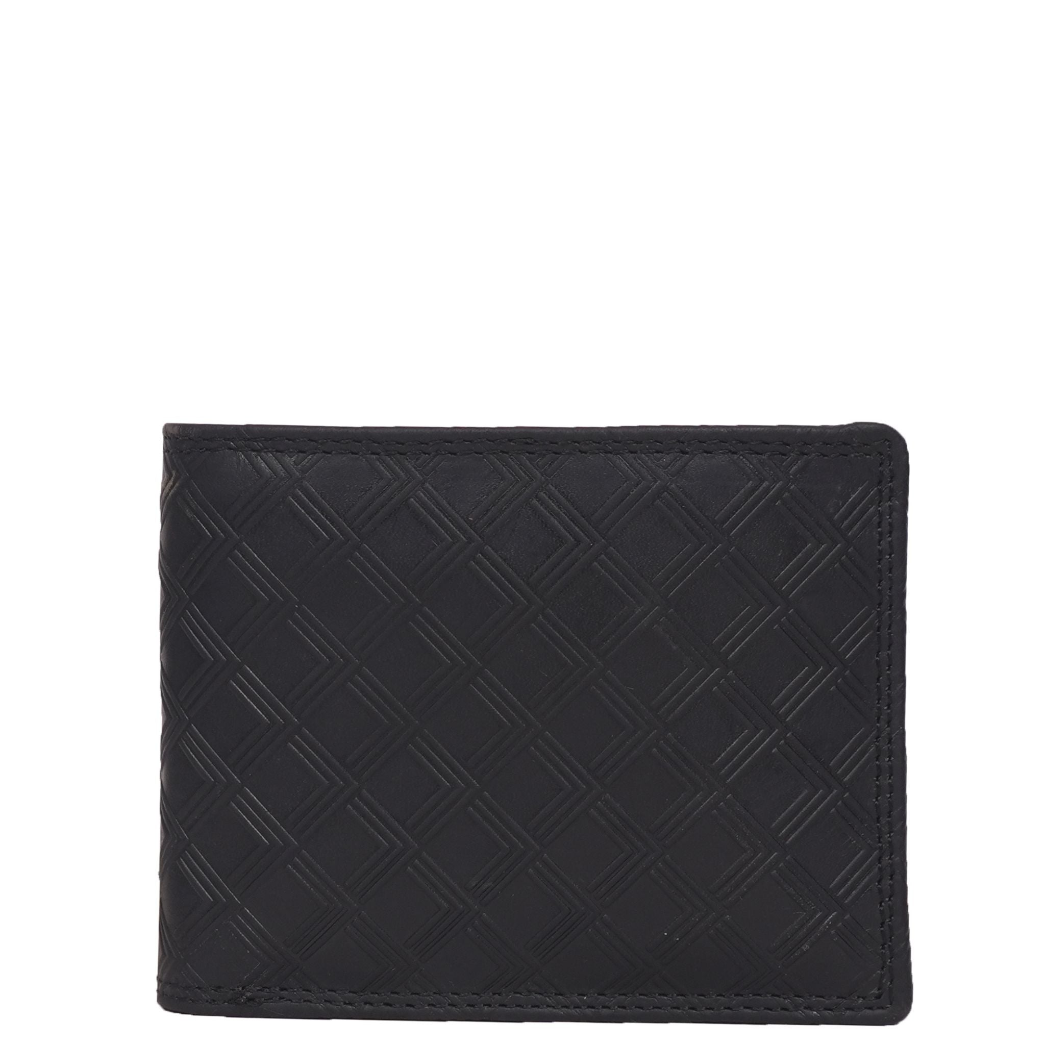 Black Genuine Leather Men's Wallet ZOP5Z