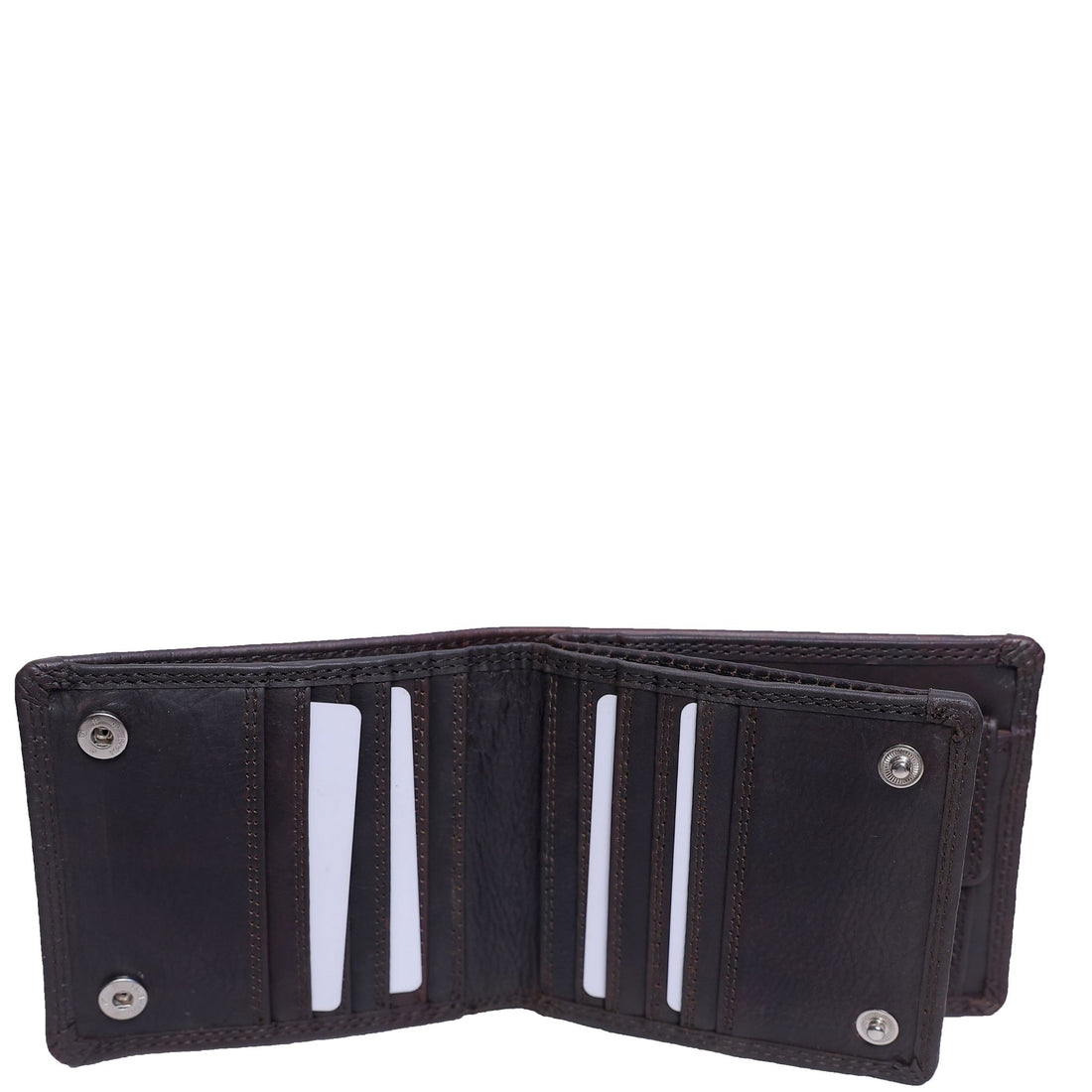 Leather Wallet with Coin Pocket Purse ZOP9066A