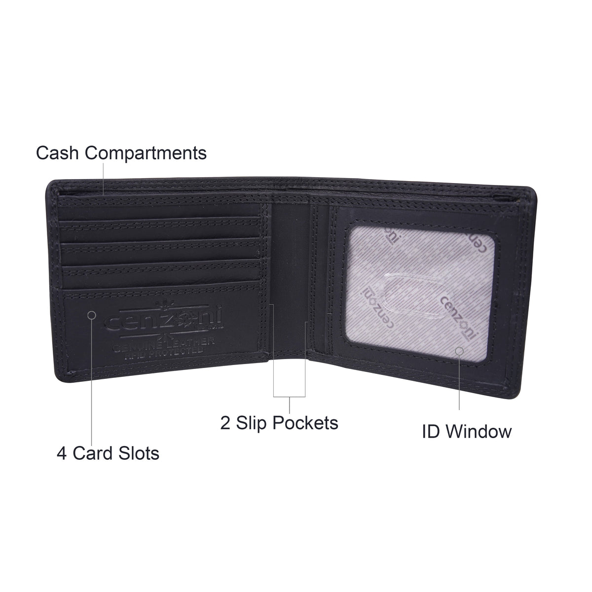 Cenzoni Fashions - Men's Cowhide Wallet - ZOPH2220
