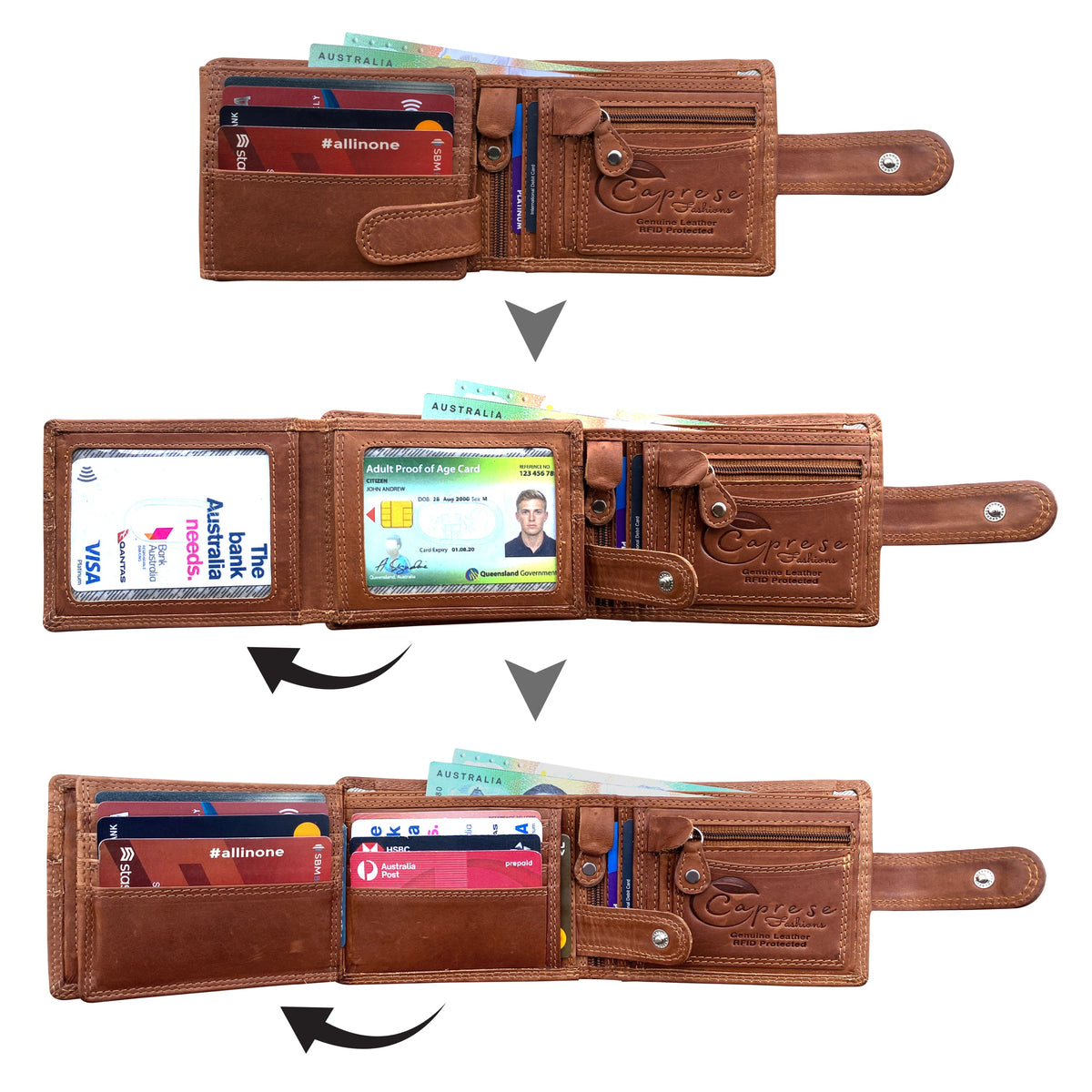 Caprese Fashions -  Men's Wallet - ZOPMW11L