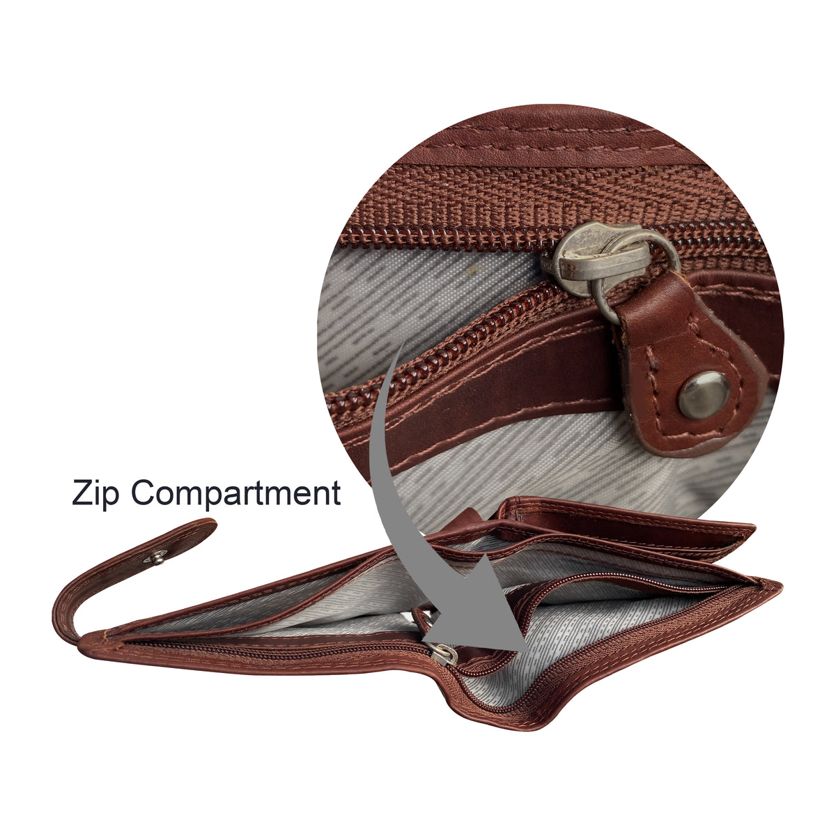Caprese Fashions - Men’s Leather RFID Bi-Fold Wallet - ZOPMW14AL