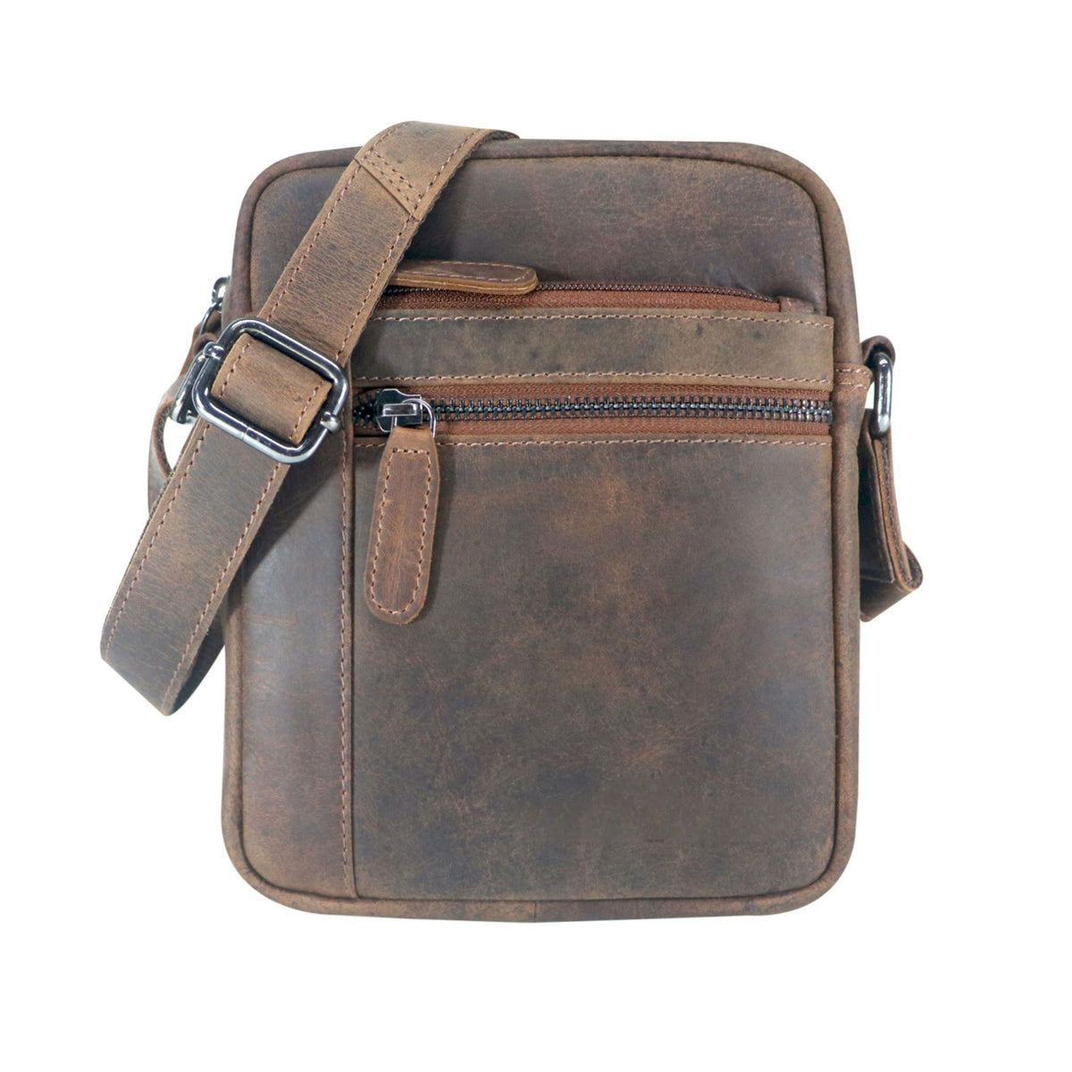 Multi-Zip Leather Crossbody Bag – GWBX102