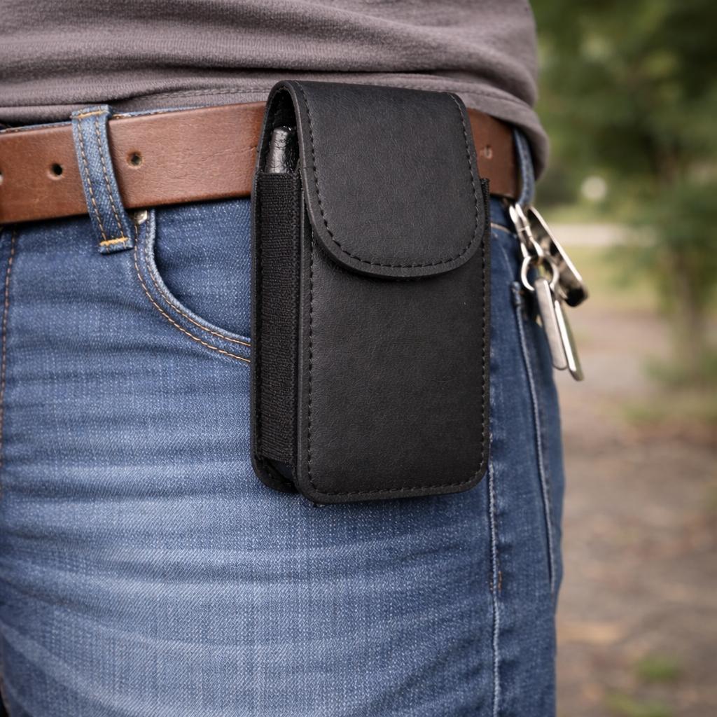 Cenzoni Fashions – Black Mini Belt Pouch – MC03V