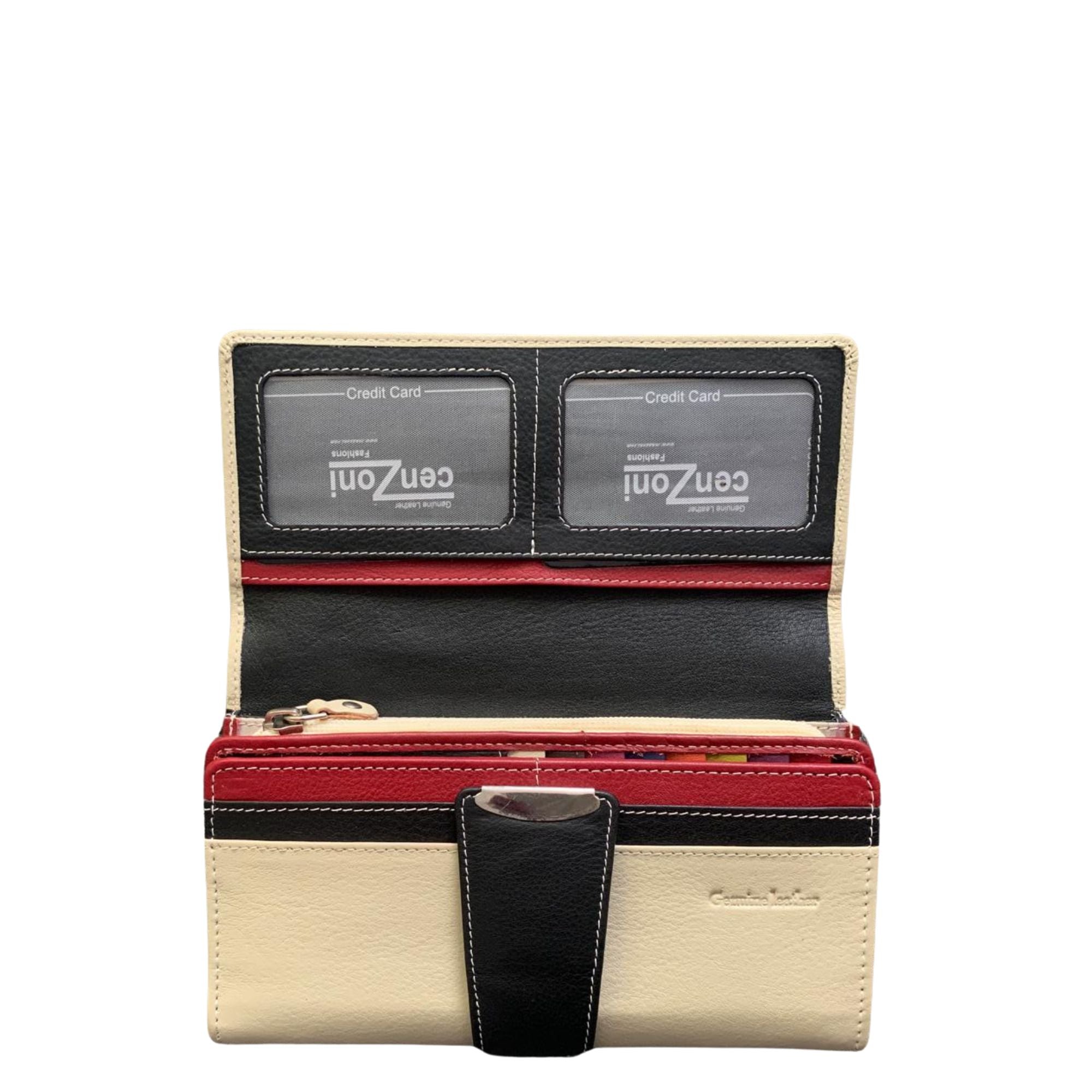 Beige Multicoloured Ladies Wallet