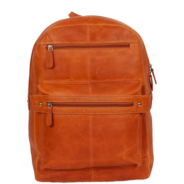 Large Multi Zip Pocket Backpack OPTC01 - Orange