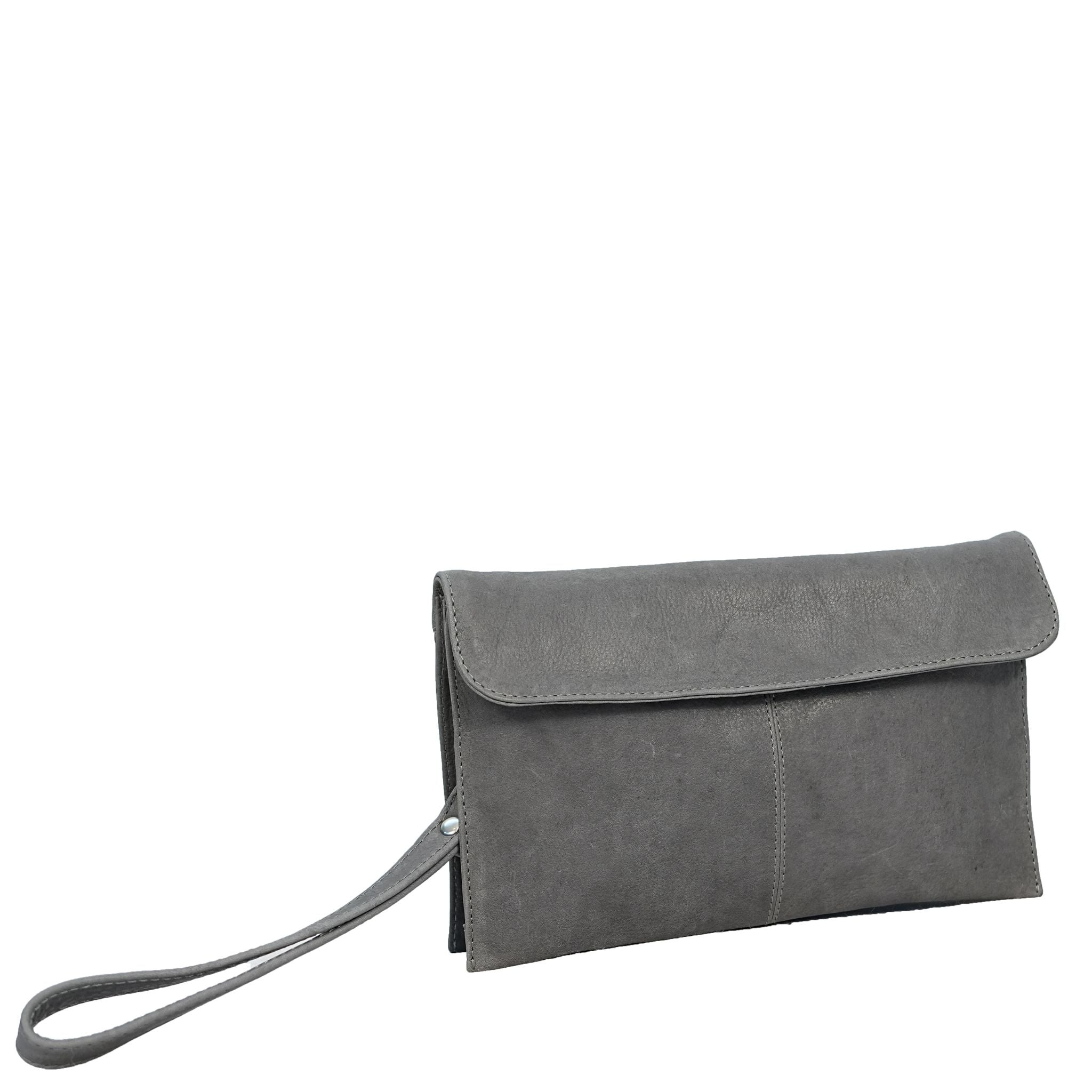 Grey small crossbody bag angle view
