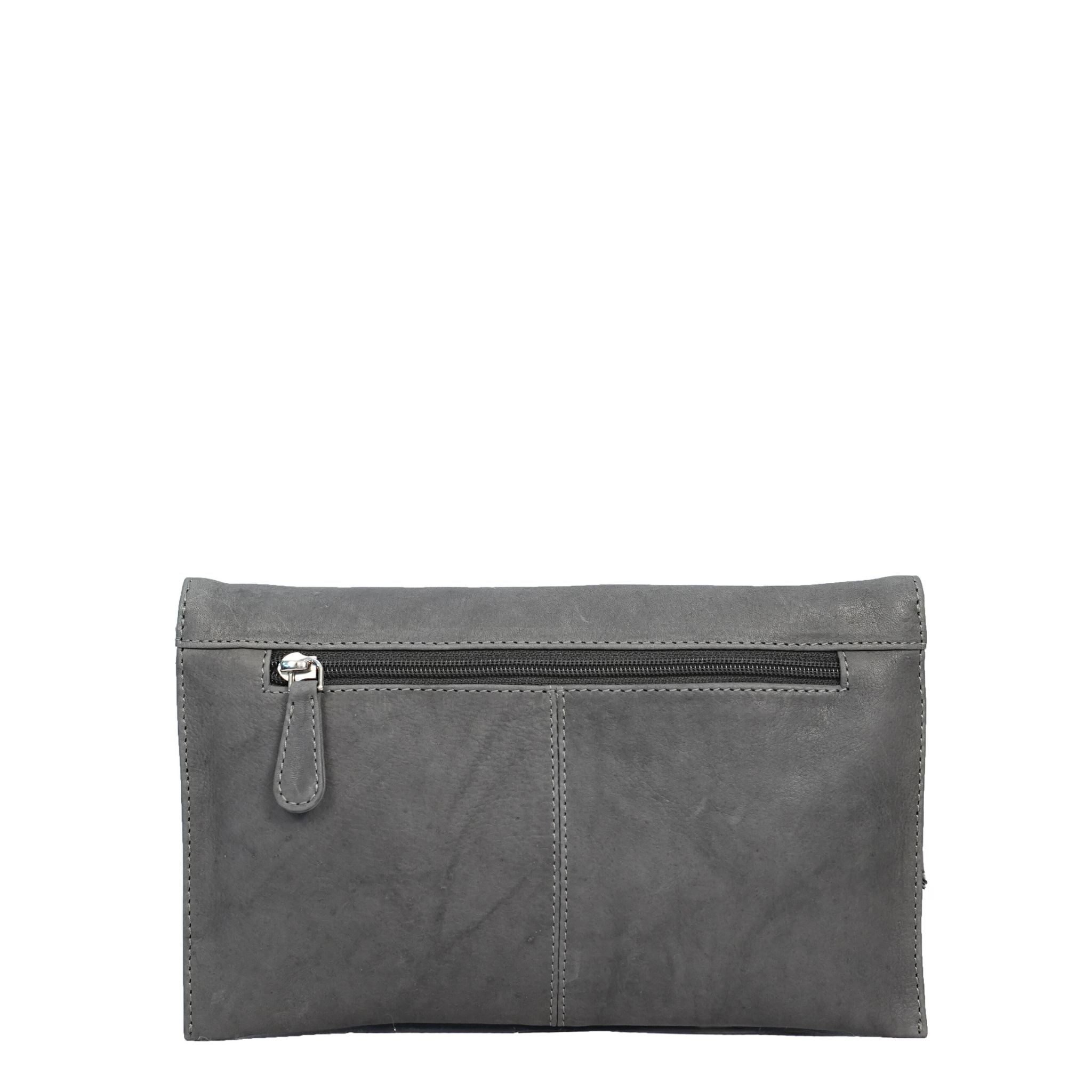 Grey small crossbody bag back view