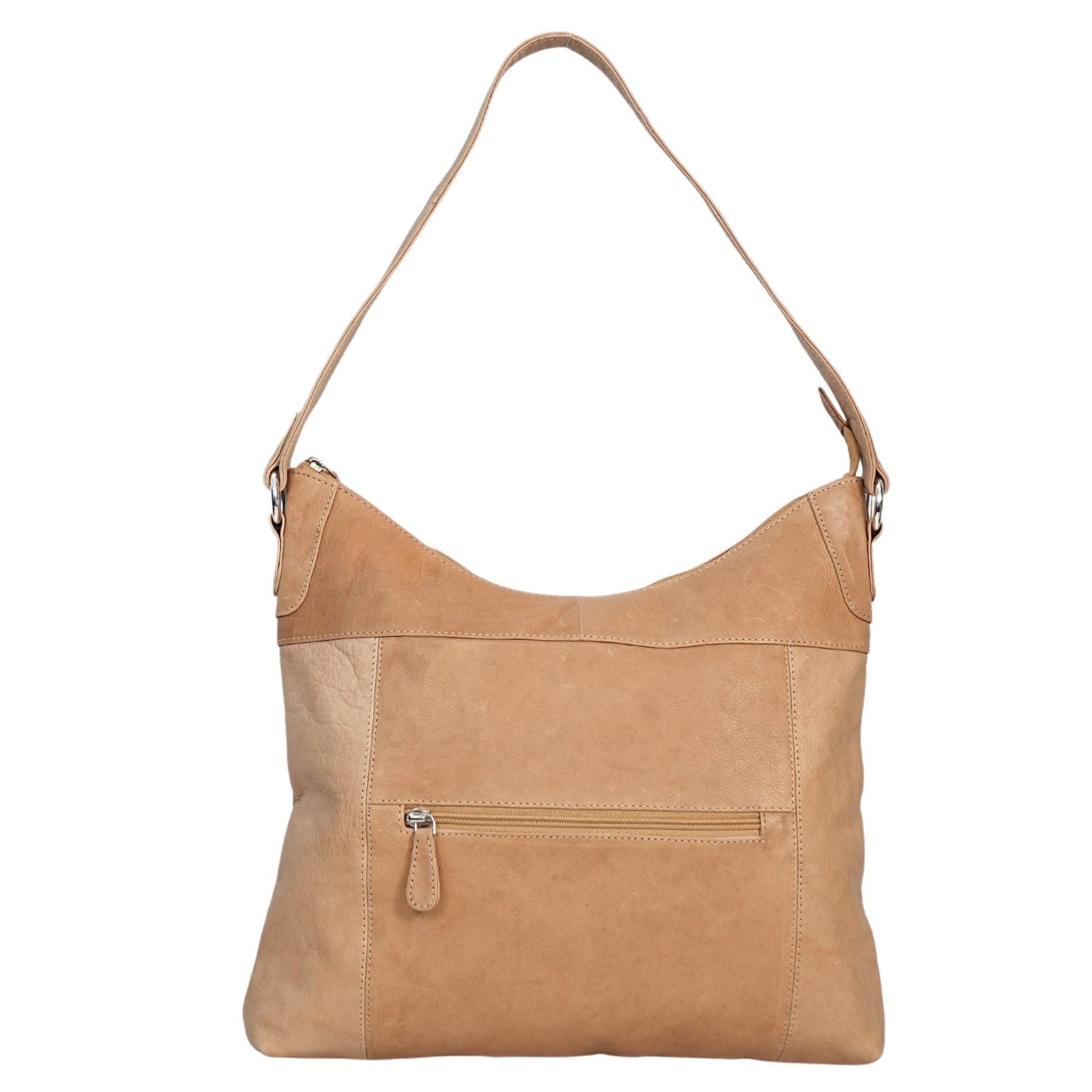 Camel shoulder bag front view