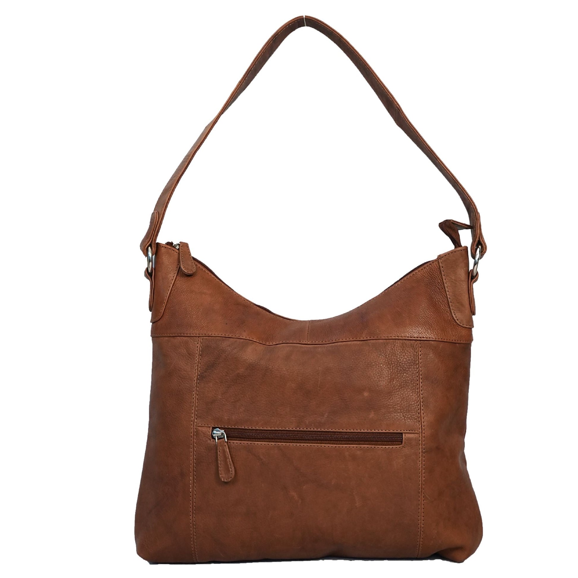 Tan shoulder bag frontside view