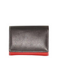 Small Multicoloured Leather Ladies Wallet Black