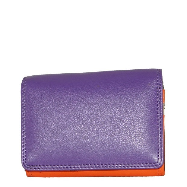 Small Multicoloured Leather Ladies Wallet