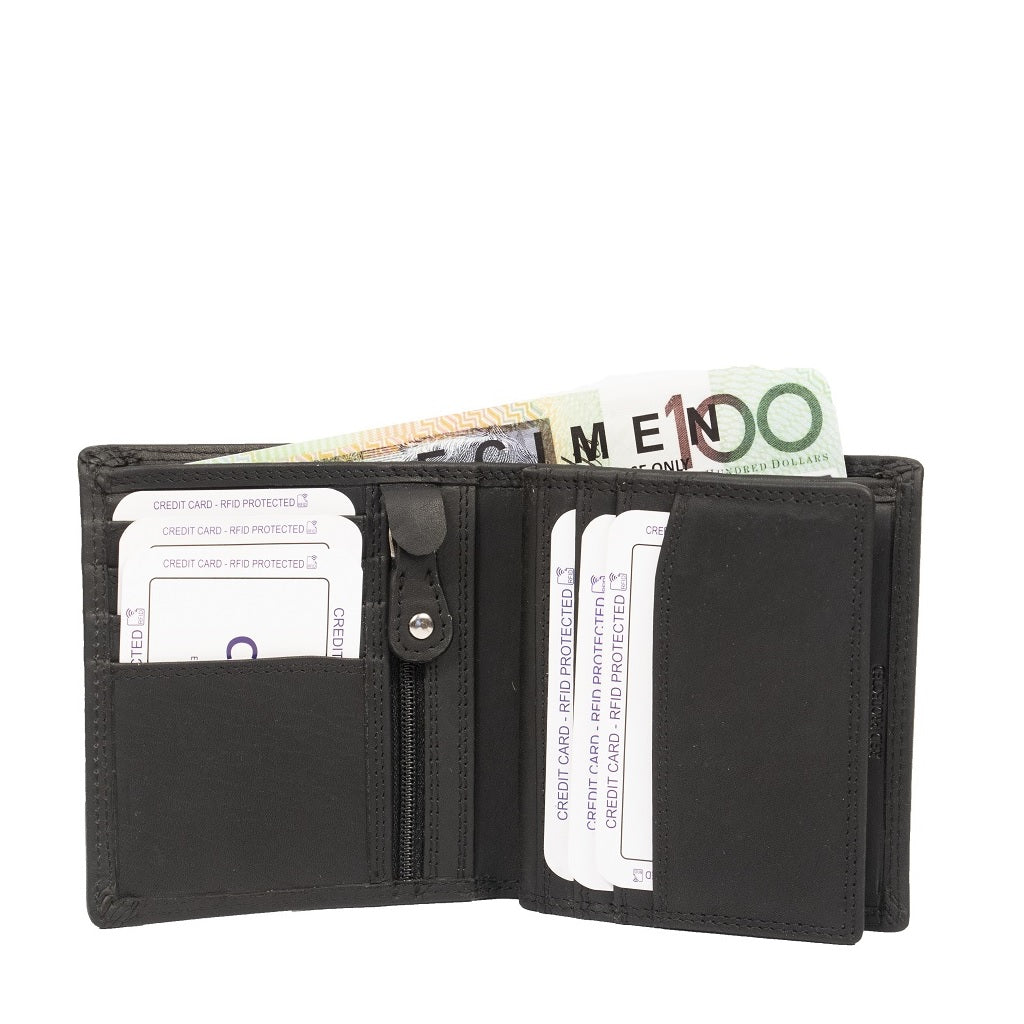 Men's Leather Bi fold Wallet ZOP1447