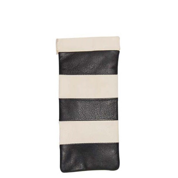 GCSPRING BLACK BEIGE LEATHER GLASS COVER 